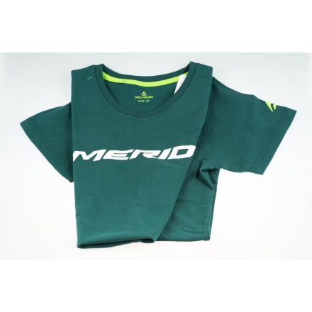 Polo MERIDA LOGO rövid zöldeskék/fehér