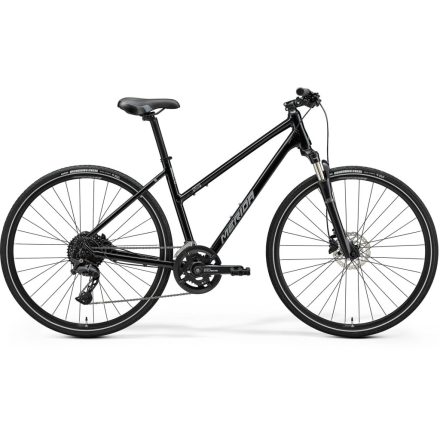MERIDA CROSSWAY 300 III2 M NŐI FÉNYES FEKETE (EZÜST)