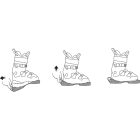 Járótalp sícipőhöz - SIdas talpvédő zöld