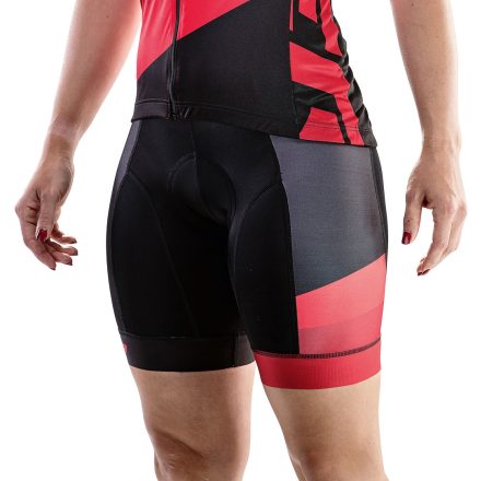 Nadrág MERIDA CX DESIGN rövid NŐI 422 S PIROS - kantár nélkül - 740522-422