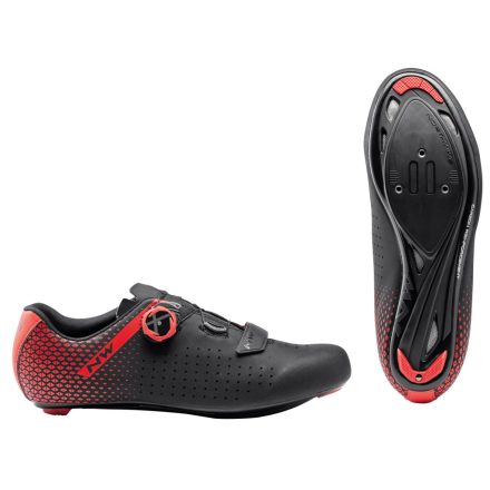 Cipő NORTHWAVE ROAD CORE PLUS 2 40,5 fekete/piros