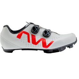 Cipő NORTHWAVE MTB REBEL 3 44,5 SZÜRKE/PIROS