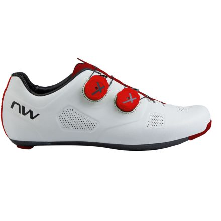 Cipő NORTHWAVE ROAD REVOLUTION FEHÉR/FLUO PIROS