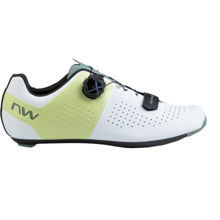 Cipő NORTHWAVE ROAD STORM CARBON 41 FEHÉR/ZÖLD (MATCHA)