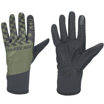 Kesztyű NORTHWAVE téli WINTER ACTIVE XXL hosszú, zöld/fekete