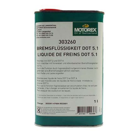 Fékfolyadék Motorex BRAKE FLUID DOT 5.1 (180 °C forráspont) 1L