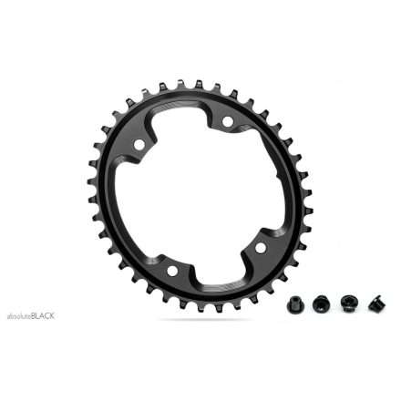 Lánckerék aB CX OVAL 110BCD asszimetrikus 4 lyukas fekete 42T