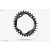 Lánckerék aB MTB OVAL XTR M9000 asszimetrikus N/W fekete 30T integrated threads