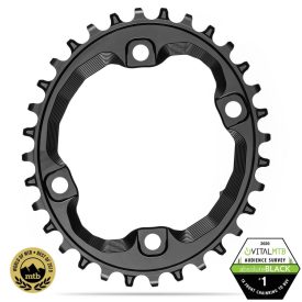   Lánckerék aB MTB OVAL XT M8000 asszimetrikus N/W fekete 34T HG+ 12 sebességes