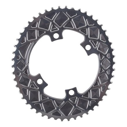 Lánckerék aB Országúti OVAL 110BCD asszim Shimano 9000/6800 4 lyukas szürke 50T
