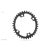 Lánckerék aB Országúti OVAL 110BCD asszim Shimano 9100/8000 4 lyukas fekete 36T