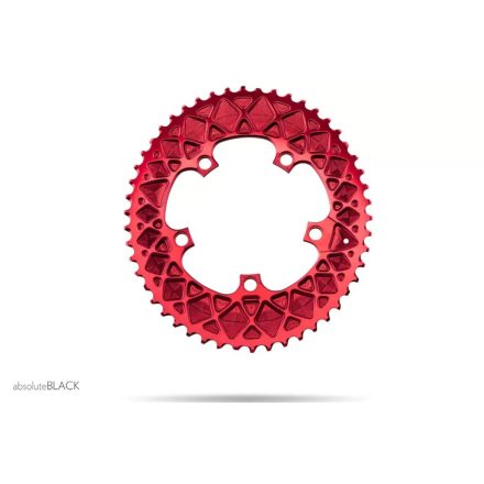 Lánckerék aB Országúti OVAL SRAM 110BCD 5 lyukas piros 50T