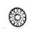 Lánckerék aB CX OVAL SRAM Direct Mount GXP & BB30 fekete 42T