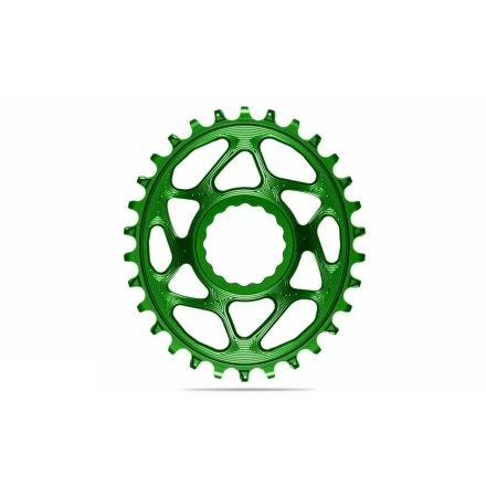 Lánckerék aB MTB OVAL SRAM Direct Mount/GXP N/W  zöld (6mm offset) 34T
