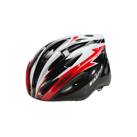 Fejvédő BIKEFUN COBBER fekete/piros - HB25-BR