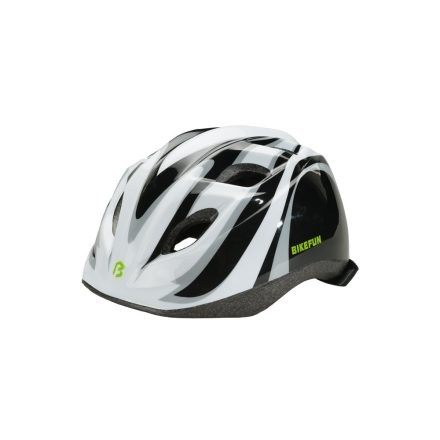 Fejvédő BIKEFUN JUNIOR fekete/fehér - HB8-BKW