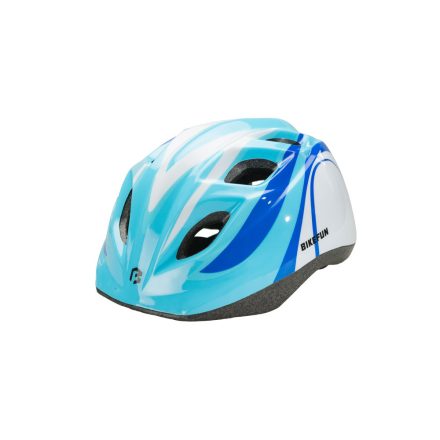 Fejvédő BIKEFUN JUNIOR kék/fehér - HB8-BLW