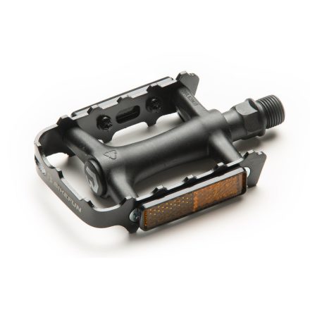 Pedál BIKEFUN RANGER MTB PP body, alu keret, fekete/ezüst