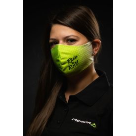   Maszk BIKEFUN fehér/zöld unisex állítható pánttal - MASZK-BF-M