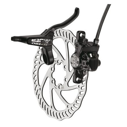 Tárcsafék TEKTRO MOTA első fekete 160 mm rotor