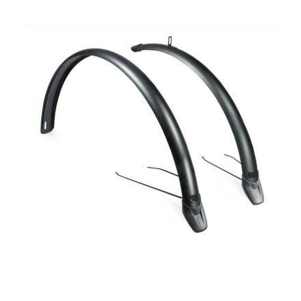 Eurofender Tempo kerékpáros sárvédő szett 28" - 53mm, Suntour és RockShox kompatibilis, fényes fekete