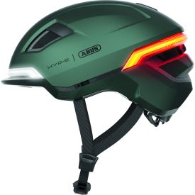   ABUS kerékpáros városi sisak HYP-E, In-Mold, beépített index funkcióval, jungle green L (57-61 cm)