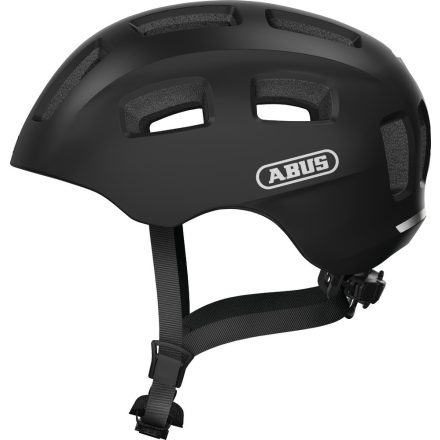 ABUS kerékpáros gyerek sisak Youn-I 2.0, In-Mold, velvet black, M (52-57 cm)