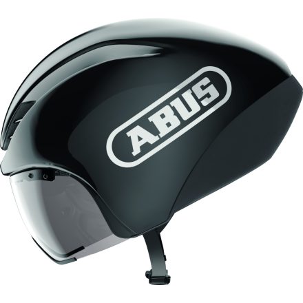ABUS kerékpáros időfutam sisak GameChanger TT 1.1, In-Mold, shiny black, L (57-61 cm)