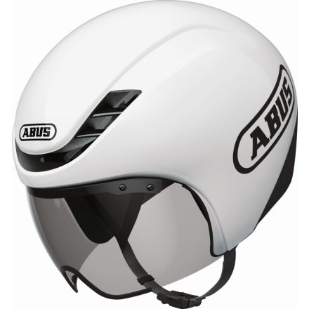 ABUS kerékpáros időfutam sisak GameChanger TT 1.1, In-Mold, shiny white, M (54-58 cm)