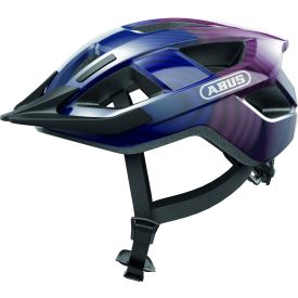   ABUS kerékpáros városi sisak Aduro 3.0 LED, In-Mold, purple waves M (52-58 cm)