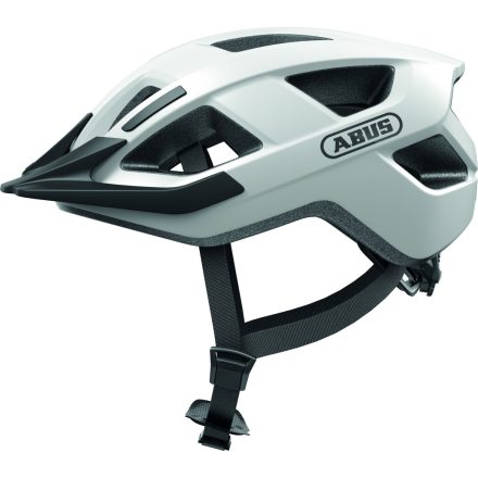 ABUS kerékpáros városi sisak Aduro 3.0 LED, In-Mold, polar white M (52-58 cm)