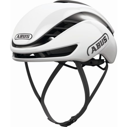 ABUS kerékpáros sport sisak GameChanger 2.0 RF kerekebb fejméretre, In-Mold, shiny white M/L (57-61 cm)