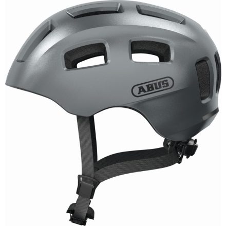 ABUS kerékpáros gyerek sisak Youn-I 2.0, In-Mold, graphite silver, S (48-54 cm)