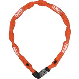   ABUS láncos lakat számzárral Web 1200/110, color (piros, narancs, lime vegyesen)