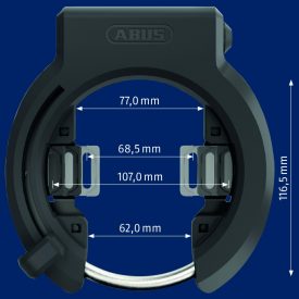   ABUS patkó lakat Granit XPlus 6950M (R) - kulcsot megtartja, XPlus zárszerkezettel