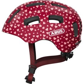   ABUS kerékpáros gyerek sisak Youn-I 2.0, In-Mold, cherry heart, M (52-57 cm)