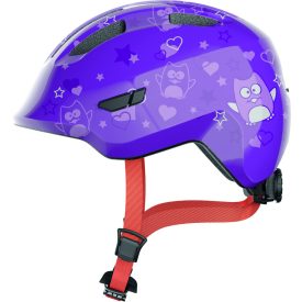   ABUS kerékpáros gyerek sisak Smiley 3.0, In-Mold, purple star, S (45-50 cm)