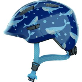   ABUS kerékpáros gyerek sisak Smiley 3.0, In-Mold, blue whale, M (50-55 cm)