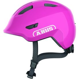   ABUS kerékpáros gyerek sisak Smiley 3.0, In-Mold, shiny pink, S (45-50 cm)