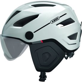   ABUS kerékpáros városi sisak Pedelec 2.0 ACE, In-Mold, beépített átlátszó szemüveggel, pearl white, S (51-55 cm)