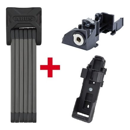 ABUS akkumulátor zár és lakat Bosch e-bike rendszerekhez, csomagtartóra (RT), Gen 2, PLUS  + ABUS lakat 6015/120 Bordo Big SH PLUS