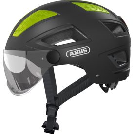   ABUS kerékpáros városi sisak Hyban 2.0 ACE, ABS, beépített átlátszó szemüveggel, titan, XL (58-63 cm)