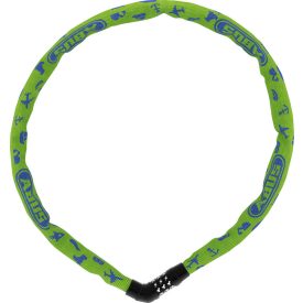   ABUS láncos lakat jelkóddal Steel-O-Chain Symbols 4804C/75, lime