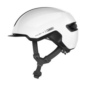   ABUS kerékpáros városi sisak Hud-Y, In-Mold, shiny white, L (57-61 cm)