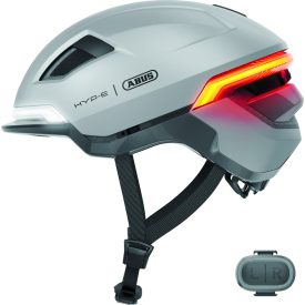   ABUS kerékpáros városi sisak HYP-E, In-Mold, beépített index funkcióval, gleam silver S (51-55 cm)