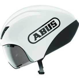   ABUS kerékpáros időfutam sisak GameChanger TT 1.1, In-Mold, shiny white, S (51-55 cm)