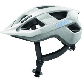   ABUS kerékpáros városi sisak Aduro 3.0 LED, In-Mold, white art M (52-58 cm)