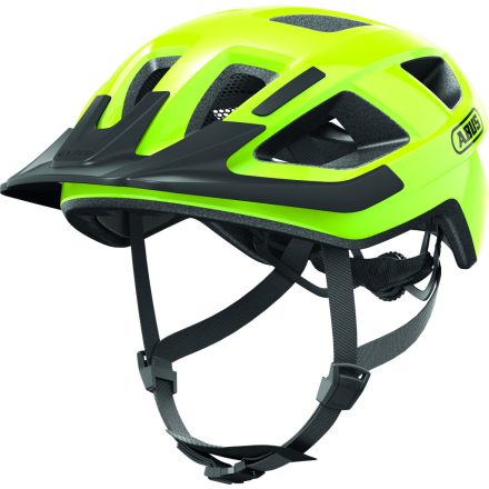 ABUS kerékpáros városi sisak Aduro 3.0 LED, In-Mold, signal yellow M  (52-58 cm)