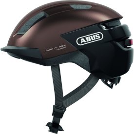   ABUS kerékpáros városi sisak Purl-Y ACE, In-Mold, metallic copper M (54-58 cm)