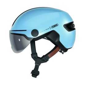   ABUS kerékpáros városi sisak Hud-Y ACE, In-Mold, beépített átlátszó szemüveggel, iced blue S  (51-55 cm)
